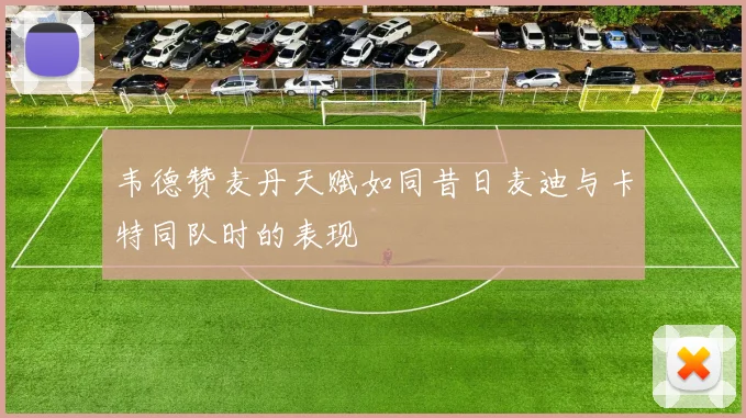 韦德赞麦丹天赋如同昔日麦迪与卡特同队时的表现